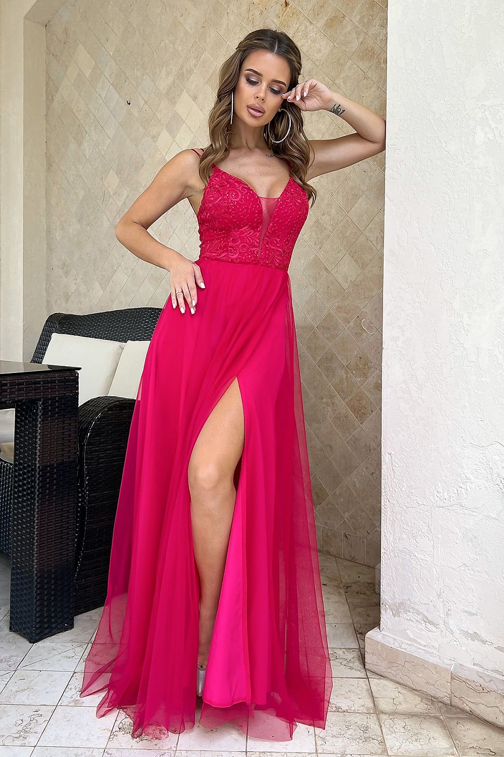 Vestito lungo model 188224 Bicotone