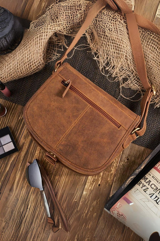Borsa di pelle naturale model 193247 Galanter