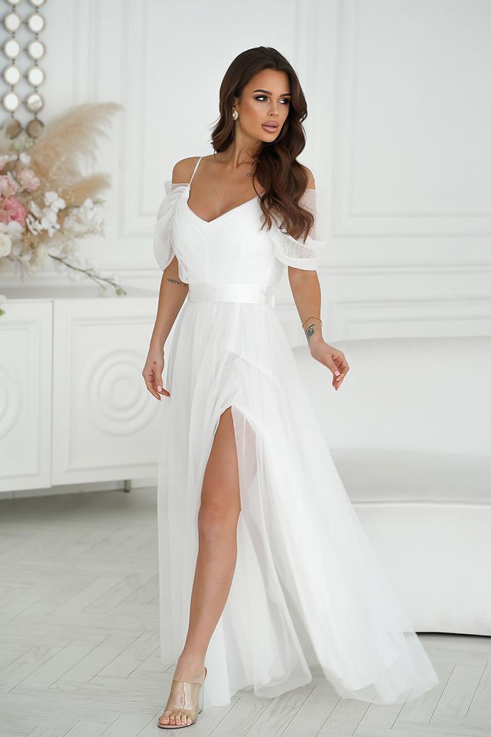 Vestito lungo model 196092 Bicotone