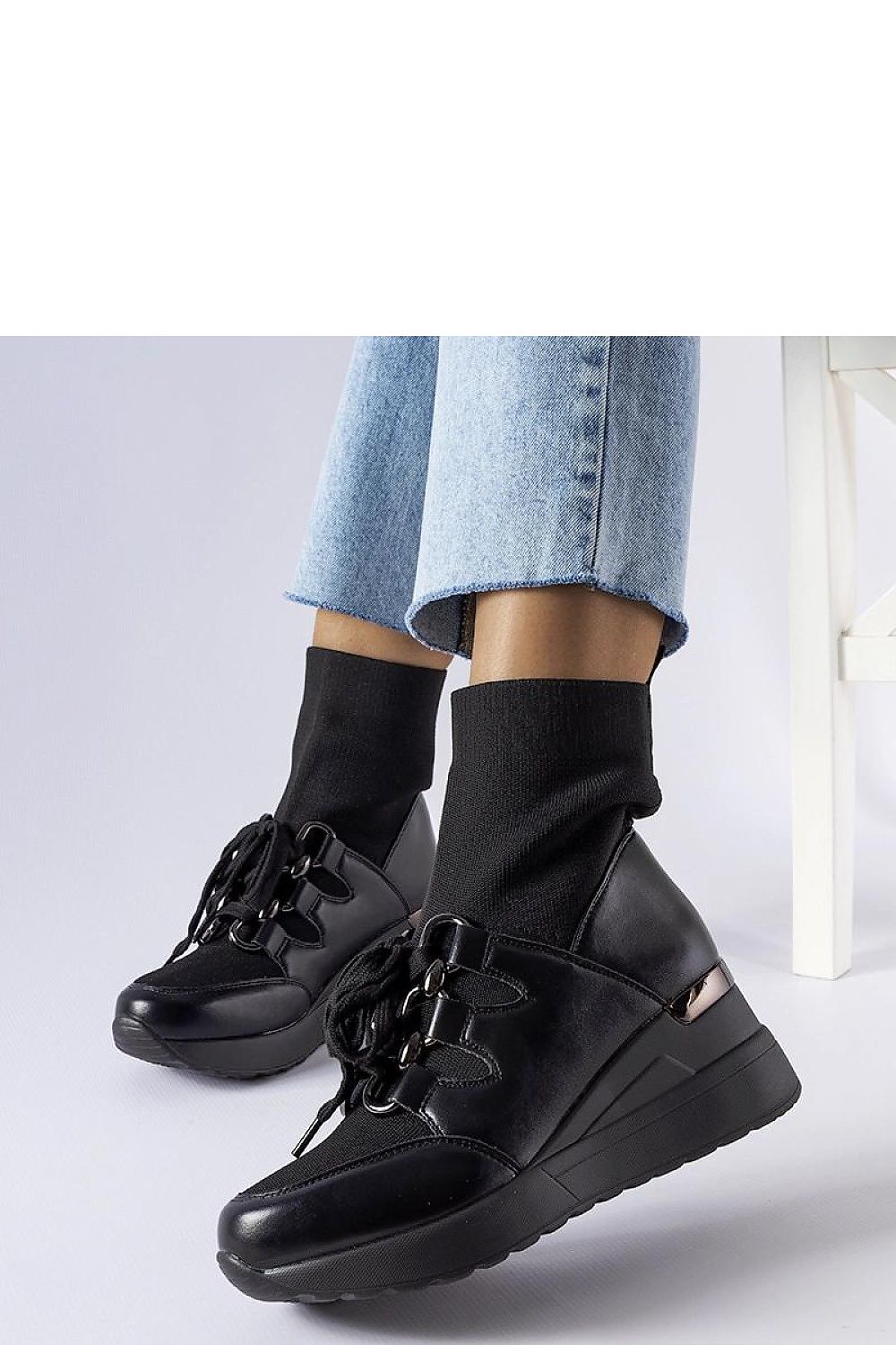 Scarpe con zeppa model 206574 Solea