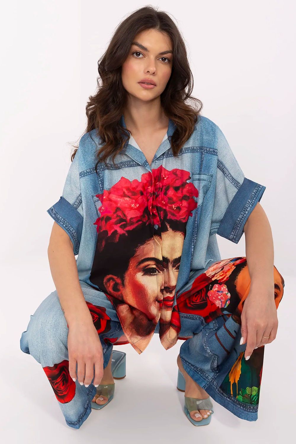 Camicia a manica corta model 210032 Italy Moda