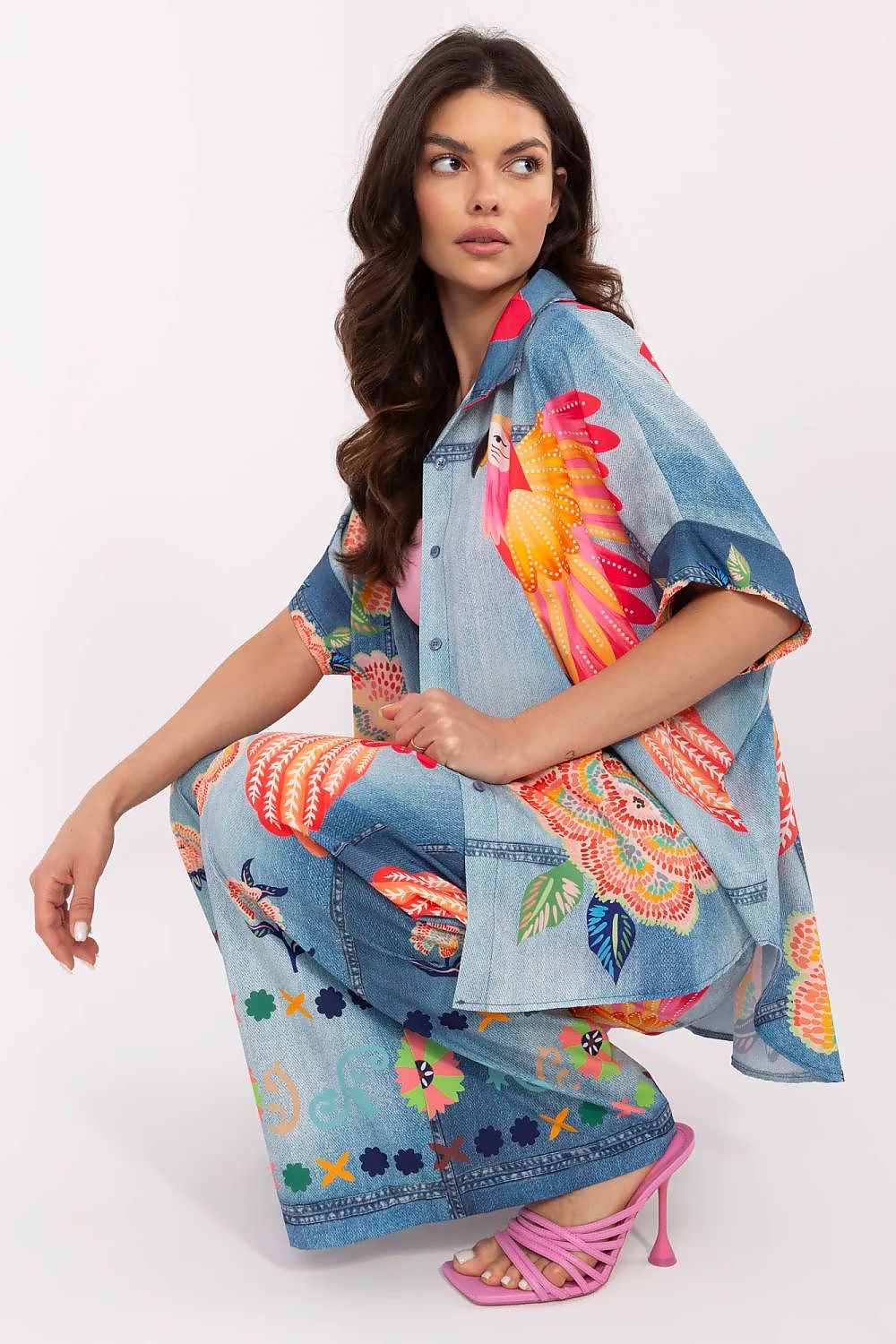 Camicia a manica corta model 210033 Italy Moda