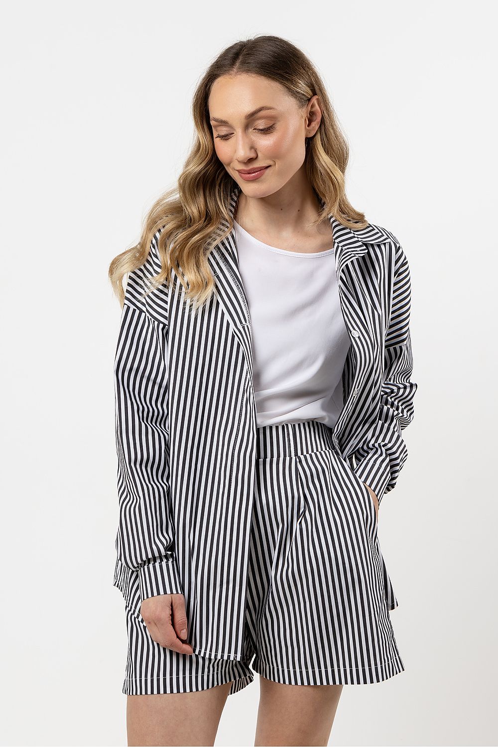 Camicia a manica lunga model 212200 awama