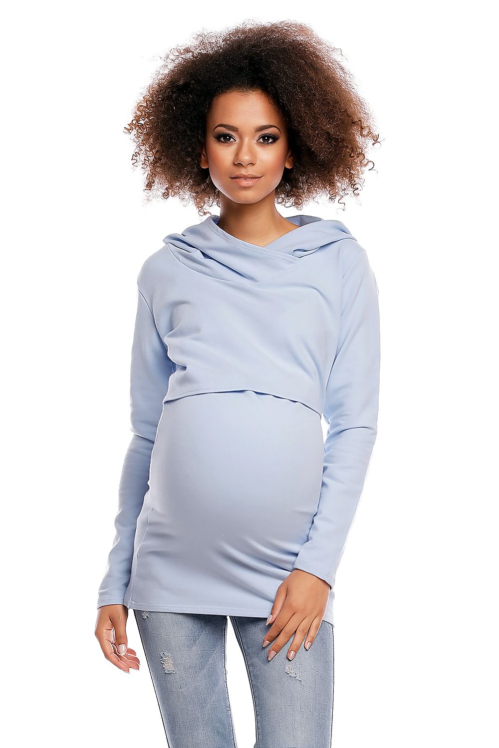 Felpa premaman model 84457 PeeKaBoo