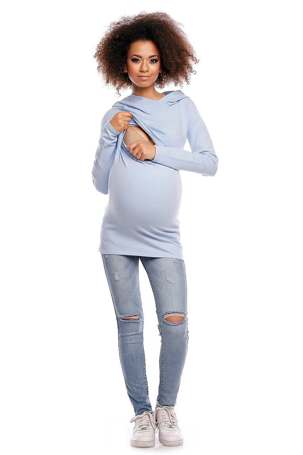 Felpa premaman model 84457 PeeKaBoo