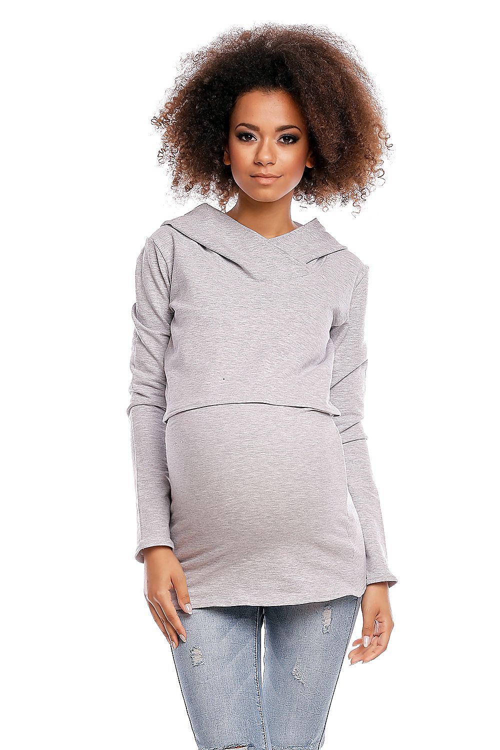 Felpa premaman model 84459 PeeKaBoo