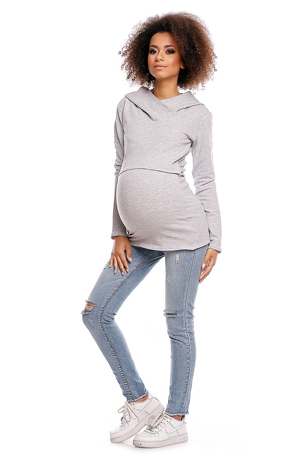 Felpa premaman model 84459 PeeKaBoo