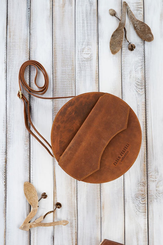  Borsa di pelle naturale model 191522 Galanter 