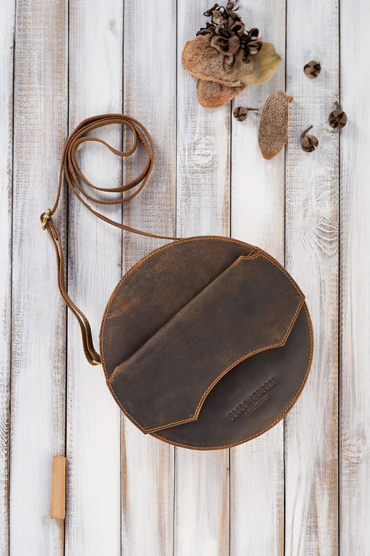  Borsa di pelle naturale model 191525 Galanter 