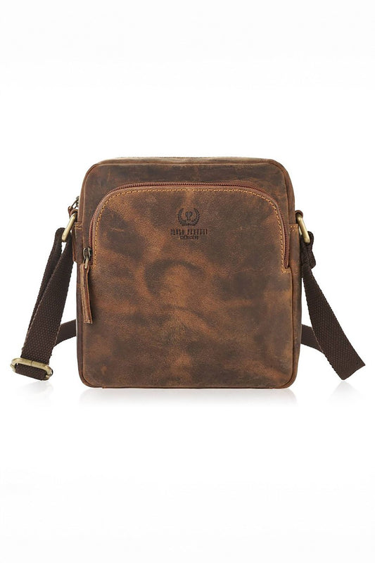  Borsa di pelle naturale model 191535 Galanter 