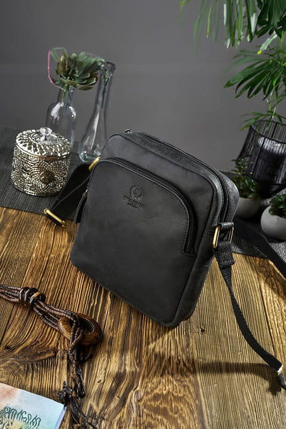 Borsa di pelle naturale model 191536 Galanter 