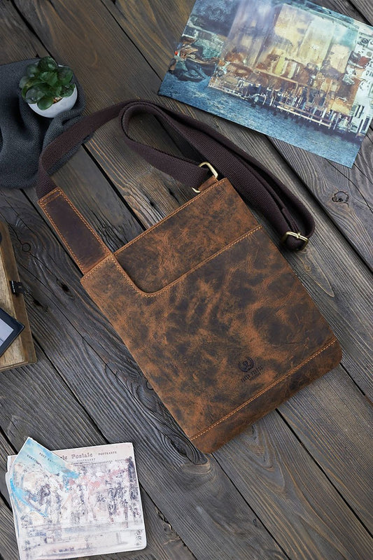  Borsa di pelle naturale model 191538 Galanter 