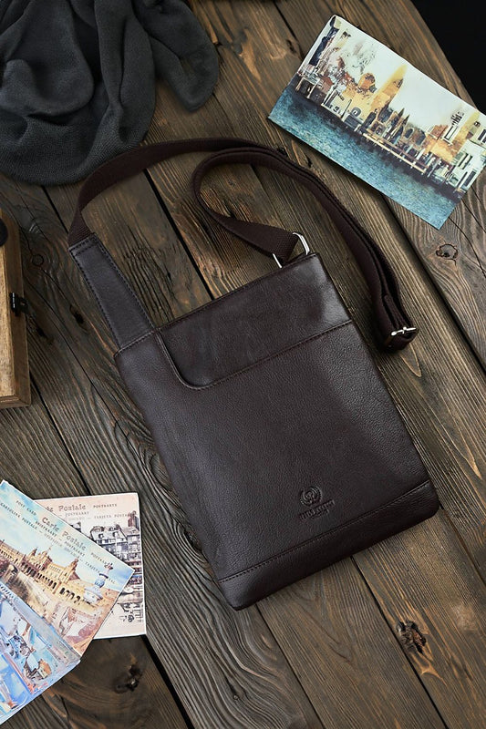  Borsa di pelle naturale model 191539 Galanter 