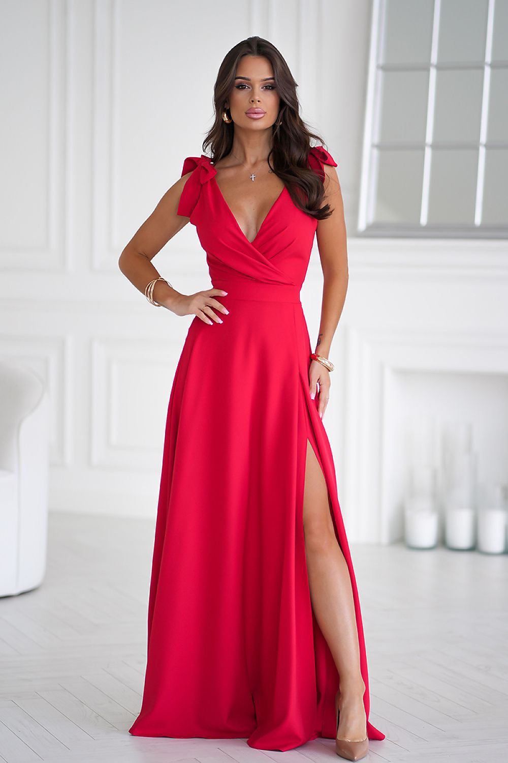  Vestito lungo model 202371 Bicotone 