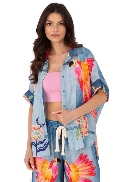  Camicia a manica corta model 210033 Italy Moda 