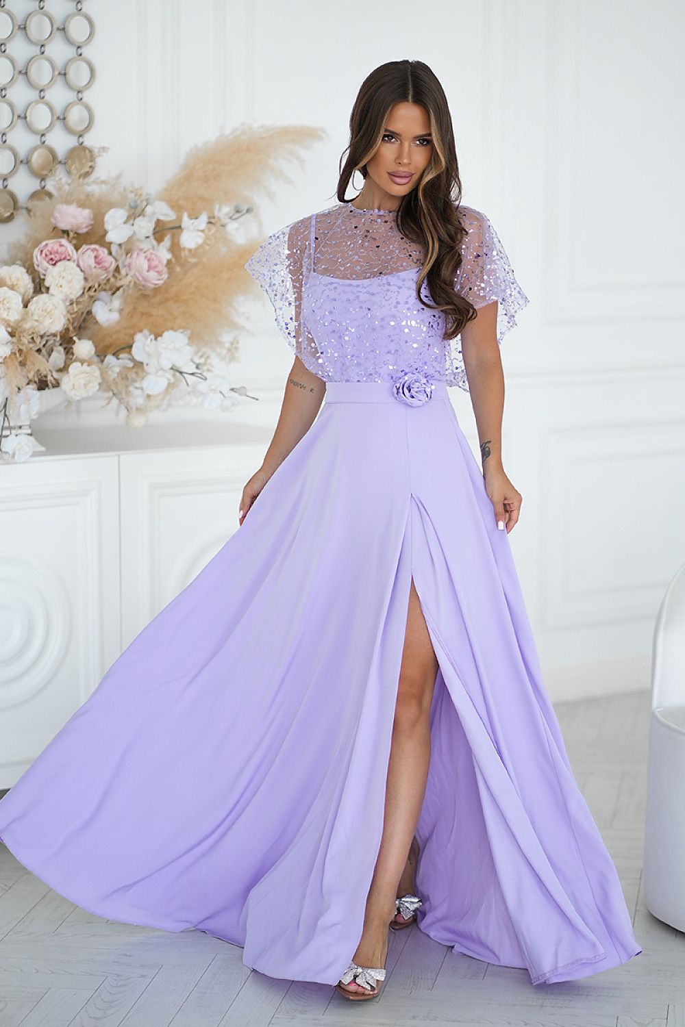  Vestito lungo model 219693 Bicotone 