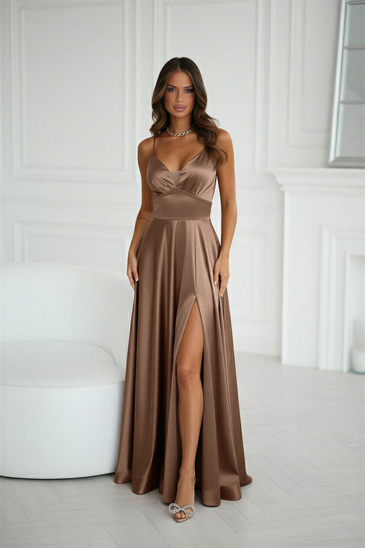  Vestito lungo model 220834 Bicotone 