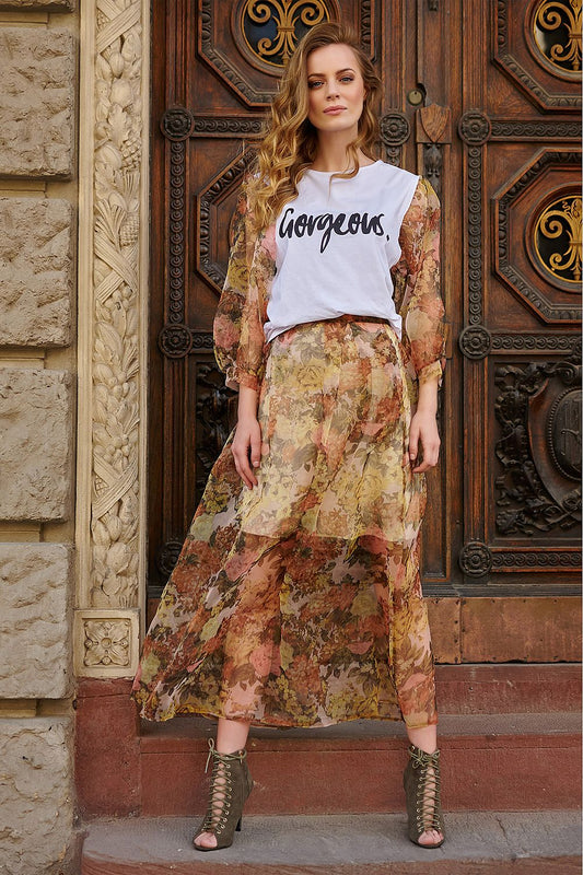  Gonna lunga model 145581 Makadamia 