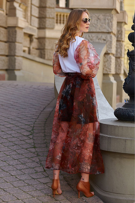  Gonna lunga model 145582 Makadamia 