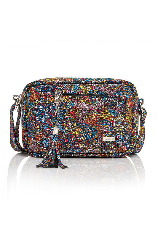  Borsa di pelle naturale model 173181 Galanter 