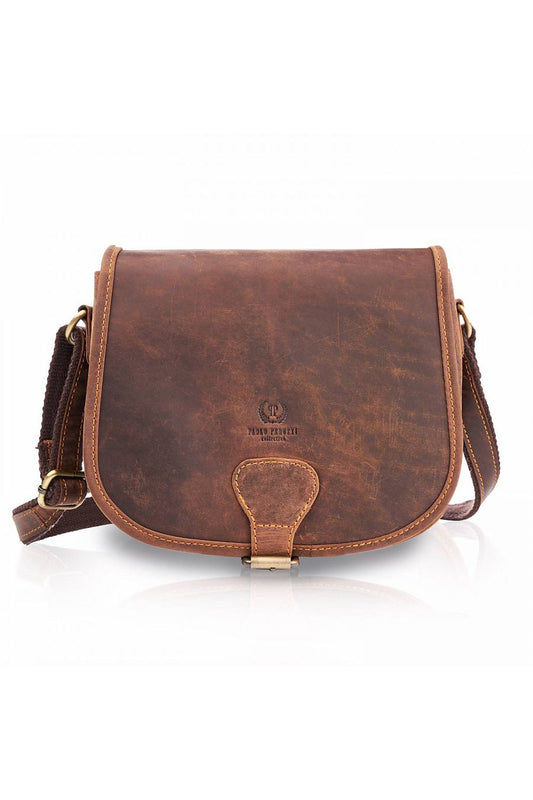  Borsa di pelle naturale model 173195 Galanter 