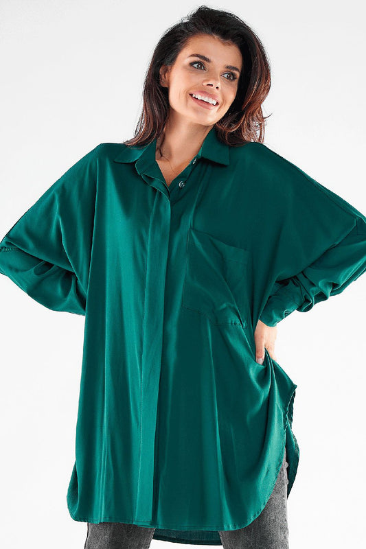  Camicia a manica lunga  model 173910 awama 