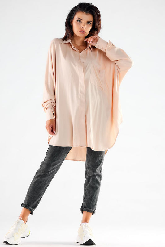  Camicia a manica lunga  model 173912 awama 