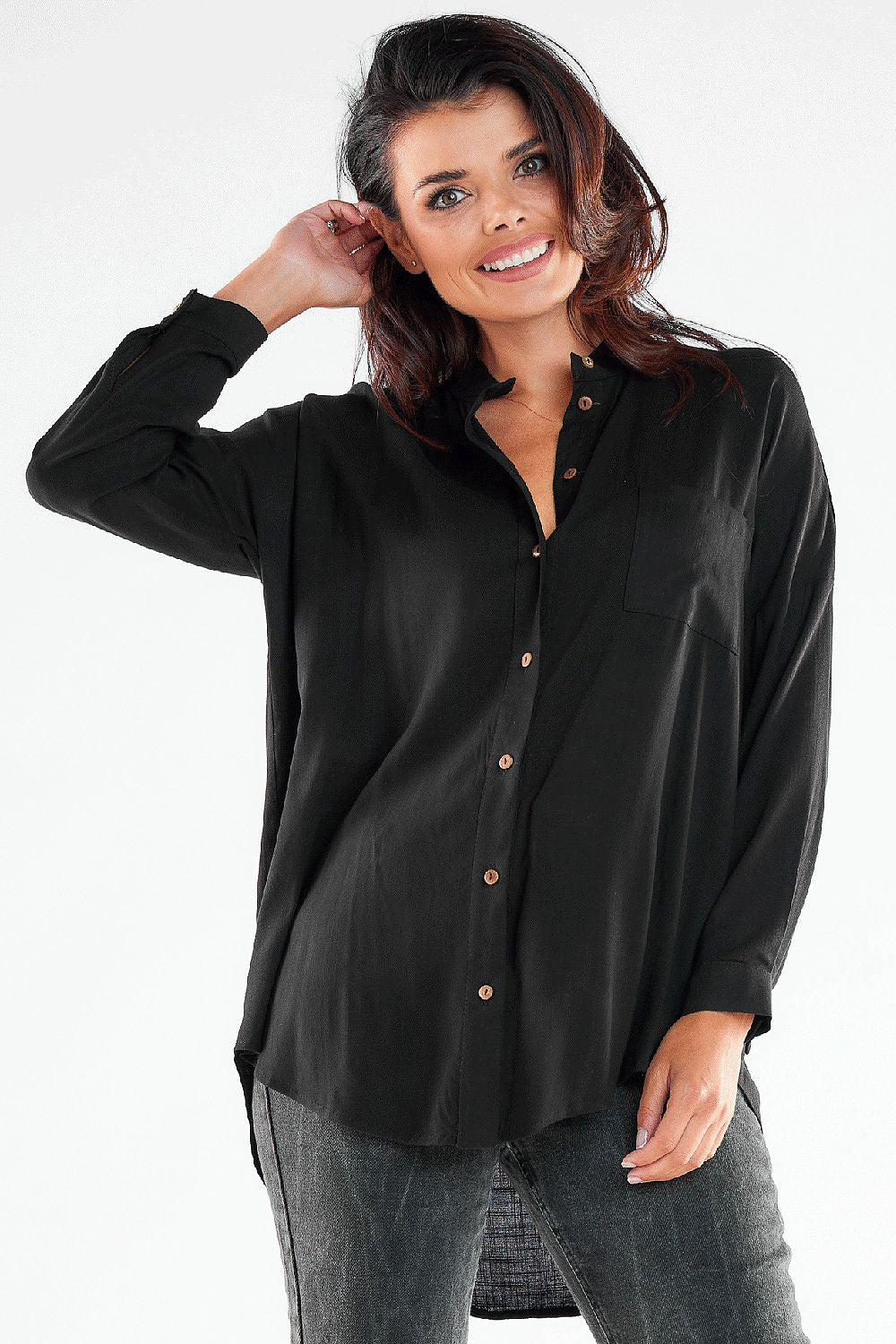  Camicia a manica lunga  model 173923 awama 