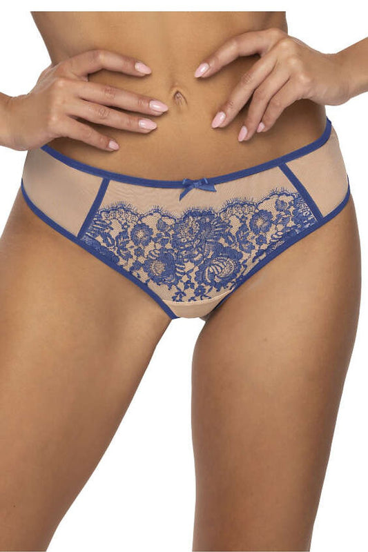 Iintimo donna perizoma beige blu  204060 Mat 