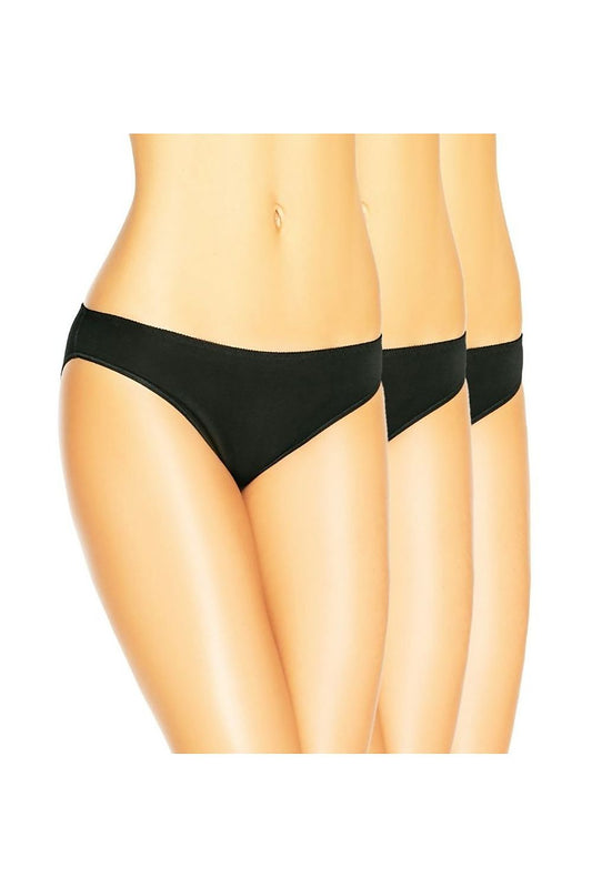 183557 Teyli Confezione da 3 slip in bambù neri, mostra il set